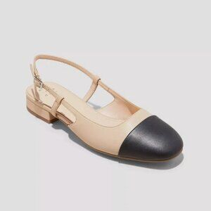 Women's Maxine Slingback Ballet Flats - A New Day™ Tan 9